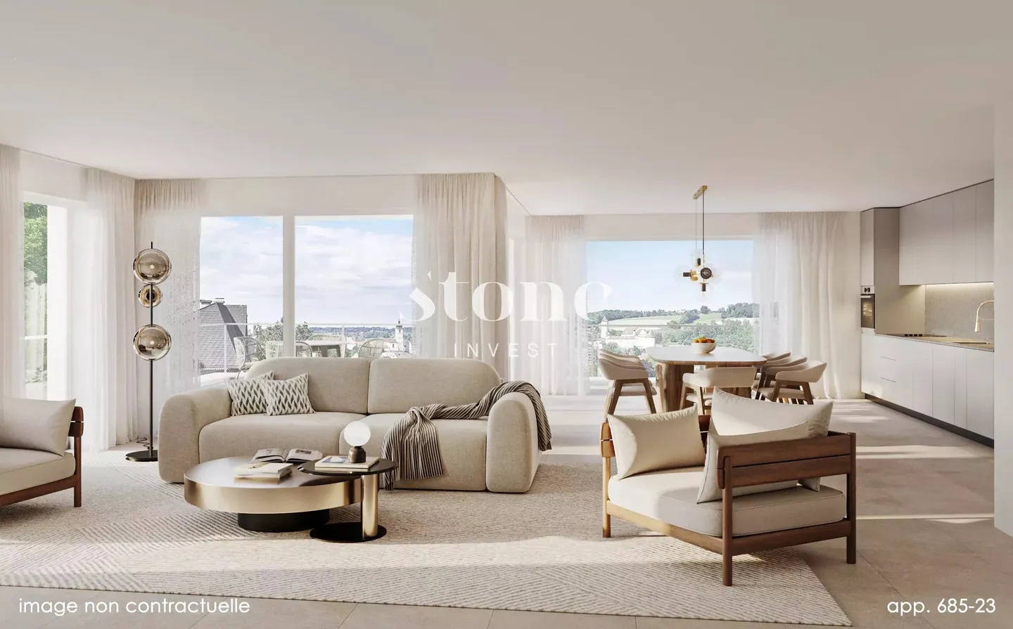 Superbe appartement sous les combles avec terrasse de 60m2 - Photo 1 sur 2