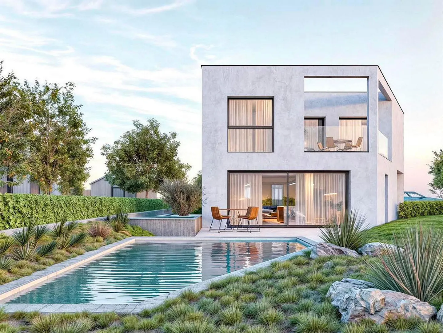 Villa mit Schwimmbad im Bau in Mendrisio, im grünen Stadtteil Salorino - Foto 1 von 6