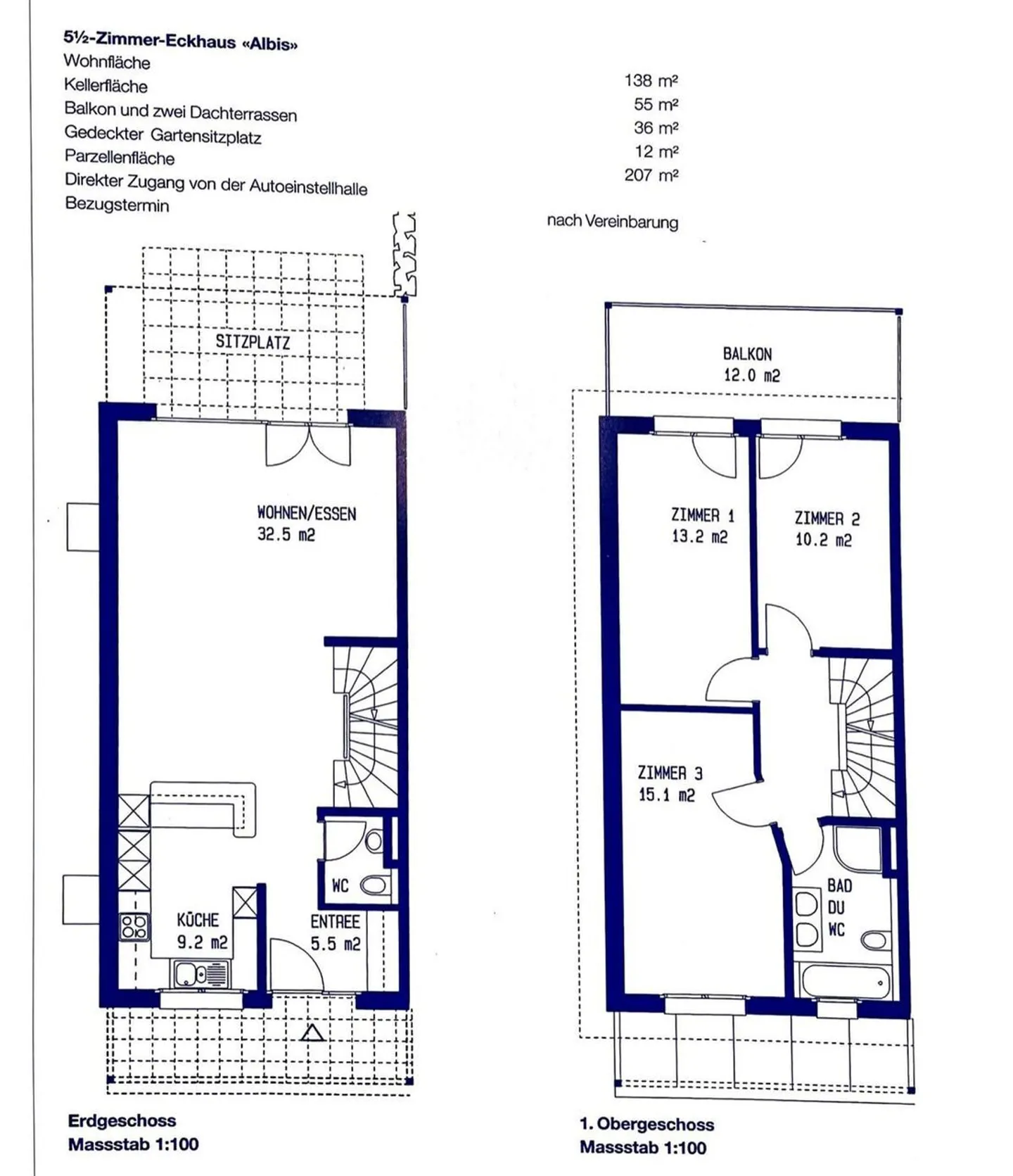 Maison de ville d'angle dans un quartier calme et familial - Photo 11 sur 12