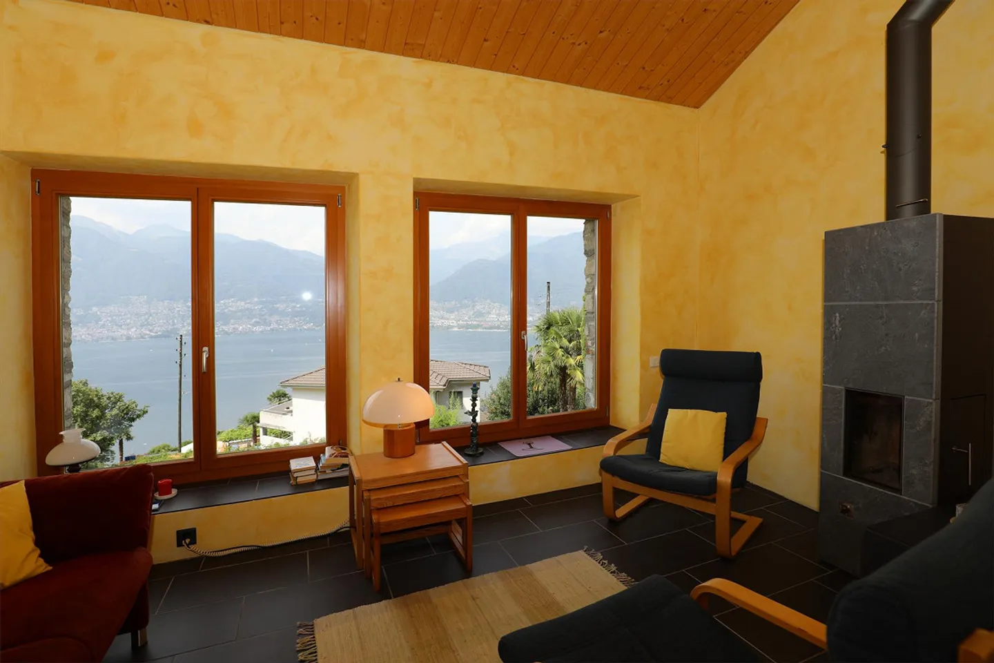 Rustico confortable avec vue panoramique sur le lac et les montagnes à Gambarogno - Photo 8 sur 19