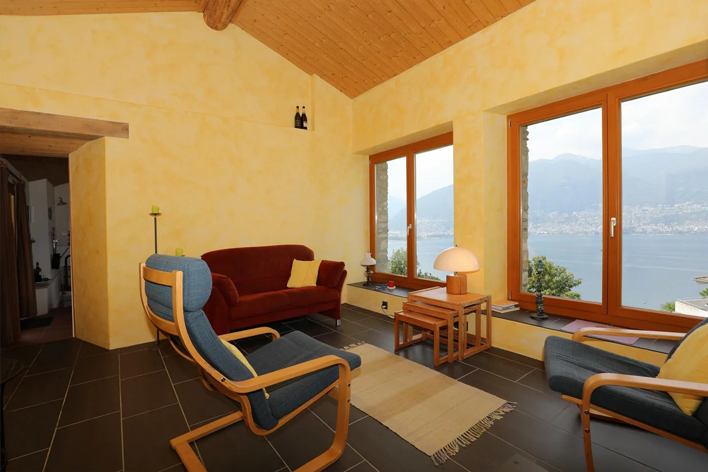 Rustico confortable avec vue panoramique sur le lac et les montagnes à Gambarogno - Photo 9 sur 19