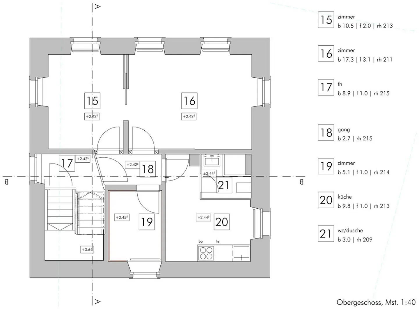 Edificio residenziale con potenziale di sviluppo e vista spettacolare, 535 m² W2 - Foto 10 di 12