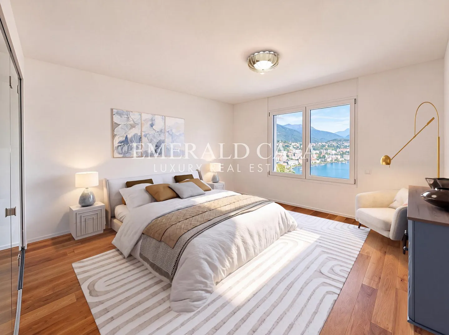Exclusif 4.5 pièces avec vue panoramique sur le lac de Lugano - Photo 4 sur 10