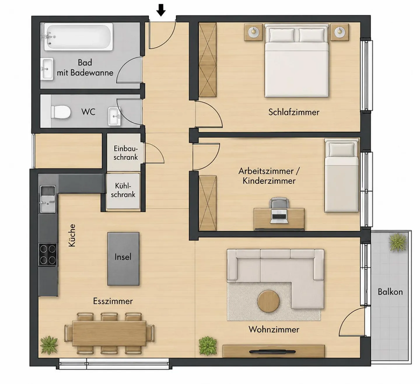 3.5-room apartment in Buchs - Photo 8 of 8