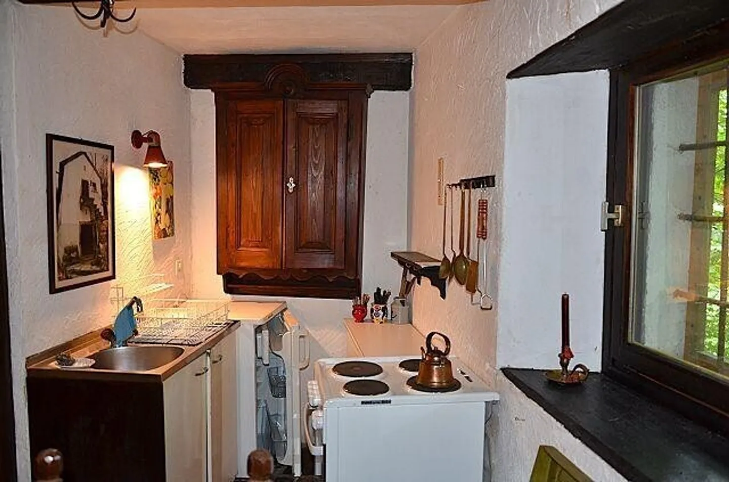 Rustico di 2,5 loc. in mezzo al verde, molto tranquilla e soleggiata, con bella vista - Foto 7 di 13