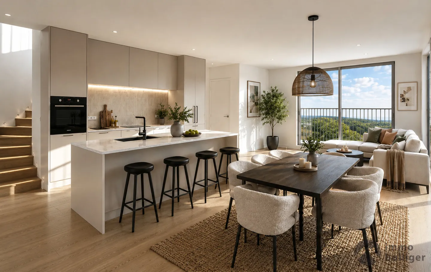 Maison jumelée de 4,5 pièces avec aménagement individuel - Photo 2 sur 14