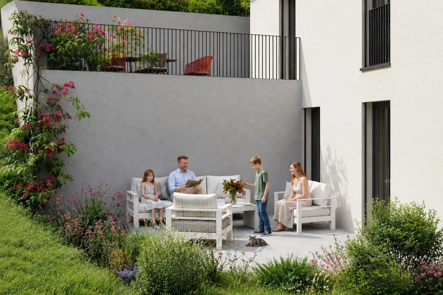 Maison jumelée de 4,5 pièces avec aménagement individuel - Photo 9 sur 14