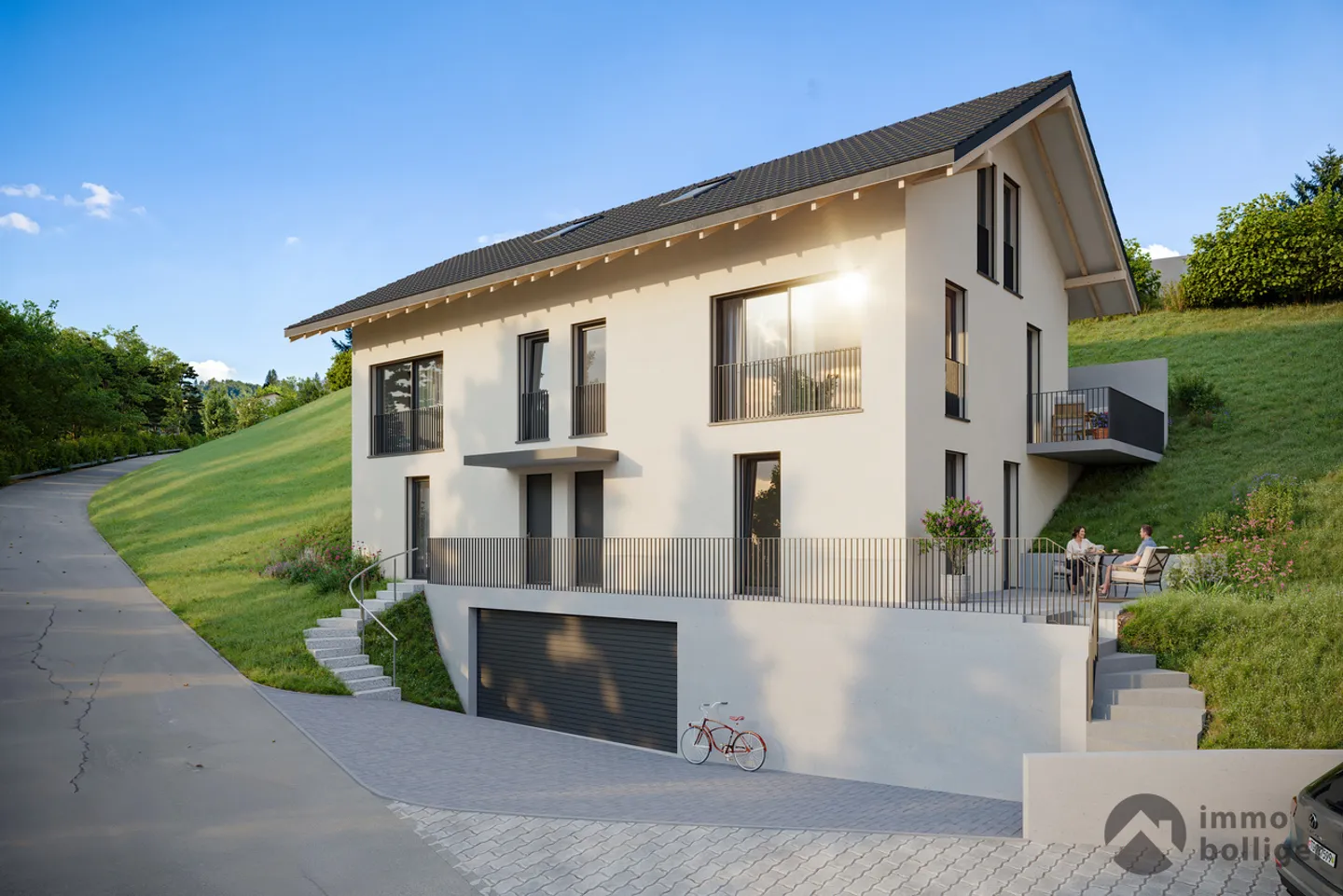 Maison jumelée de 4,5 pièces avec aménagement individuel - Photo 11 sur 14