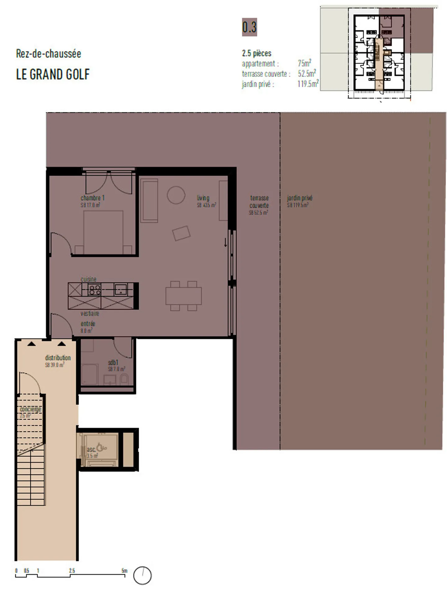 Appartamento 2,5p con giardino in nuova promozione di fronte al Golf di Sierre - Foto 5 di 5