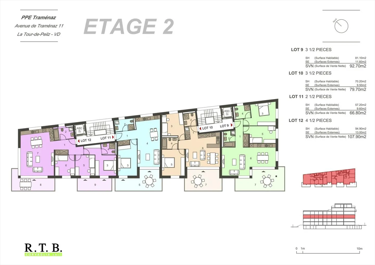 Appartement de deux pièces et demie à La Tour-de-Peilz - Photo 9 sur 13