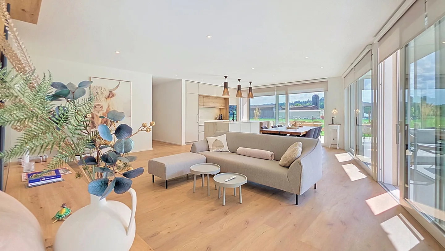 Magnificent 4.5-room apartment with garden in Fétigny / FR - Photo 2 of 22