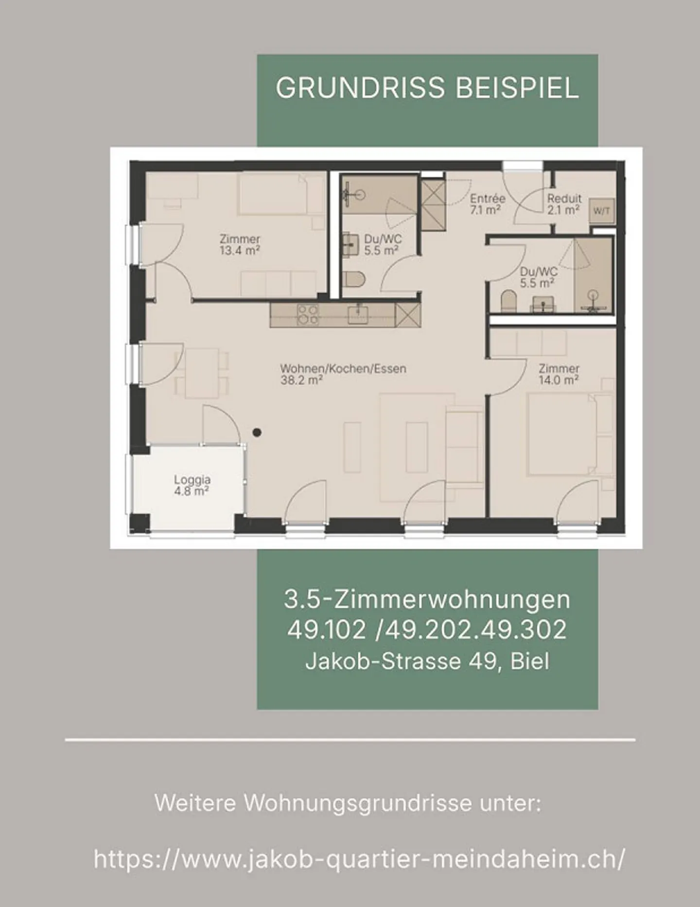 Nouvelles appartements à Biel! - Photo 2 sur 5
