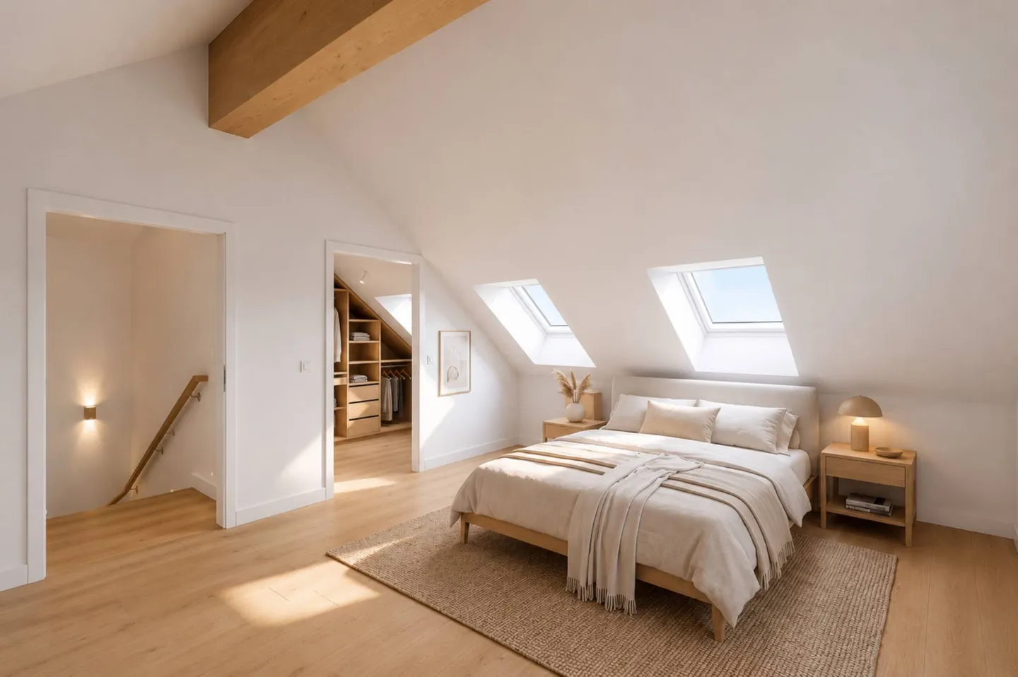 Duplex-Wohnung im modernen Stil im letzten Stock - Foto 5 di 5