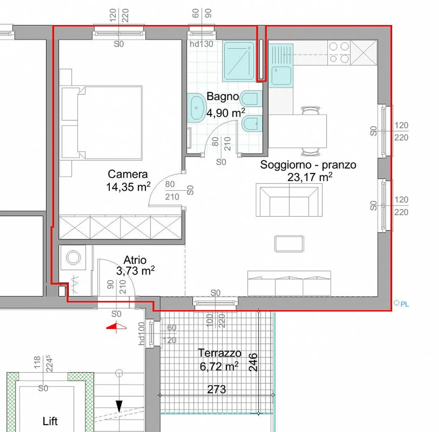 Nouvel appartement en penthouse dans un quartier pratique et stratégique - Photo 13 sur 14