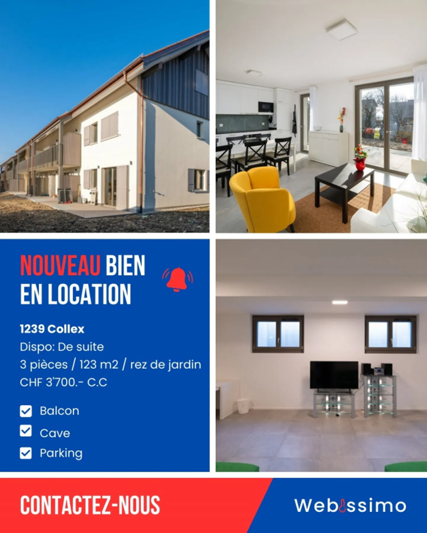 Modern 3-room apartment in a new building in Collex - Photo 11 of 11