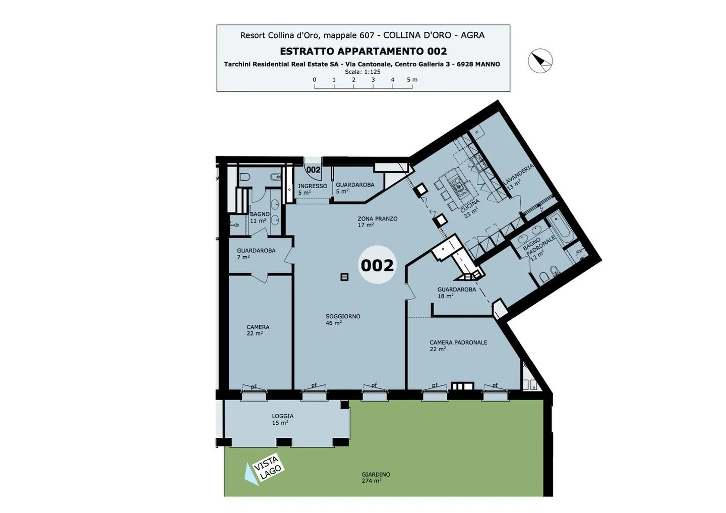 COLLINA D'ORO - À LOUER APPARTEMENT ENCHANTEUR AVEC JARDIN PRIVÉ ET VUE SUR LE LAC (réf. 002) - Photo 18 sur 19