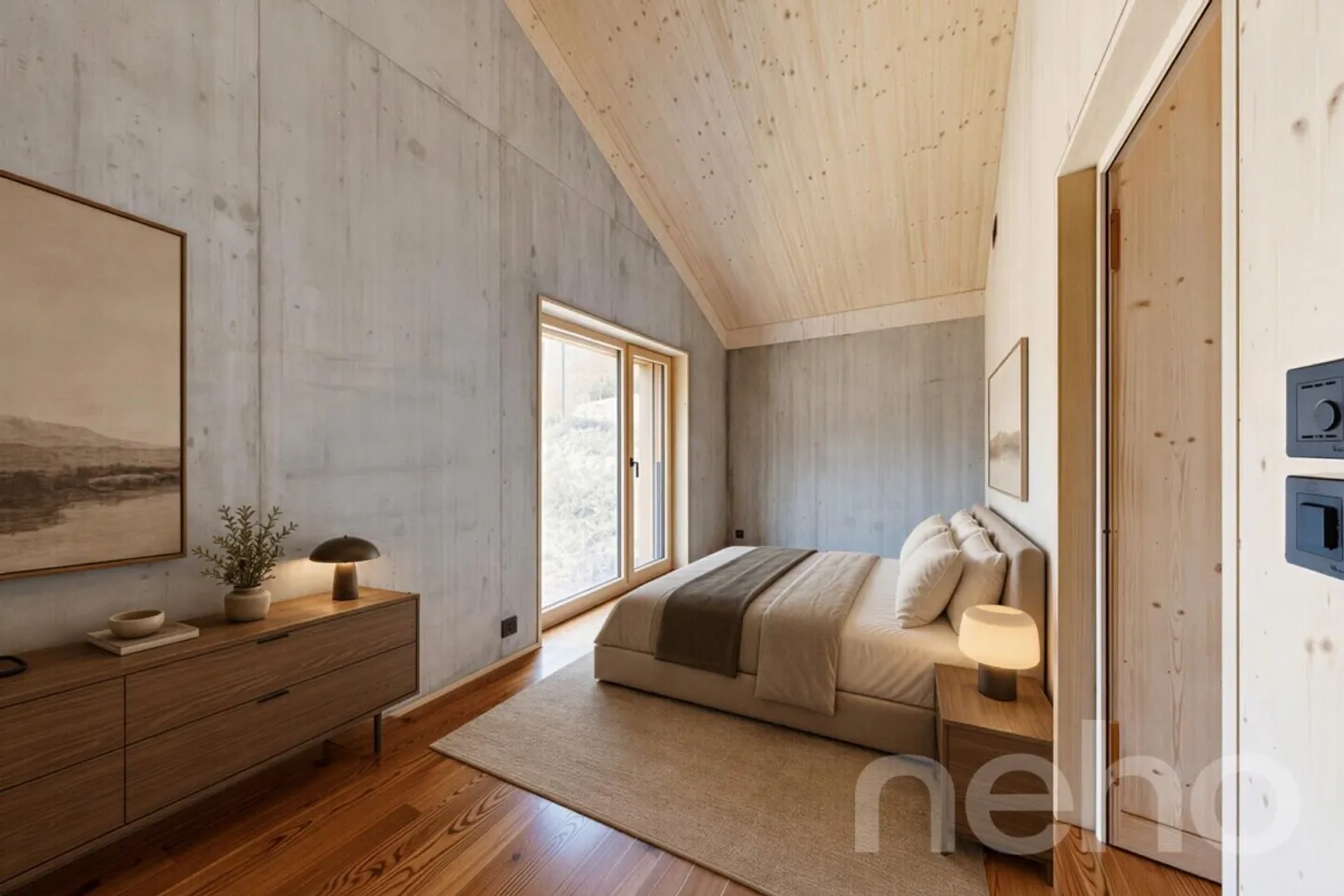 Neubau-Dachgeschosswohnung mit besonderer Architektur und Bergsicht - Photo 9 of 12