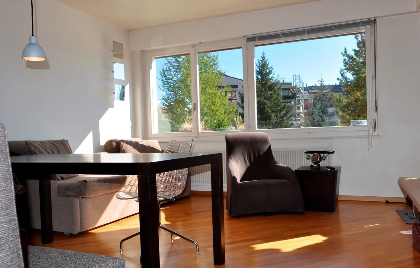 Centro completo di Crans, 2.5pces completamente ristrutturato con grande terrazza - Foto 1 di 8