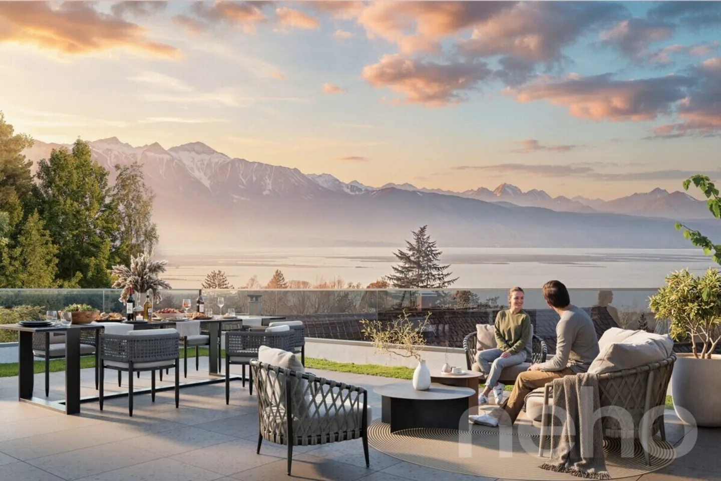 Zeitgenössische Villa mit Garten - Foto 4 von 6