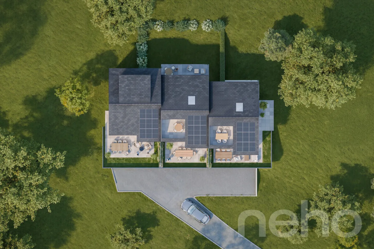 Zeitgenössische Villa mit Garten - Foto 5 von 6