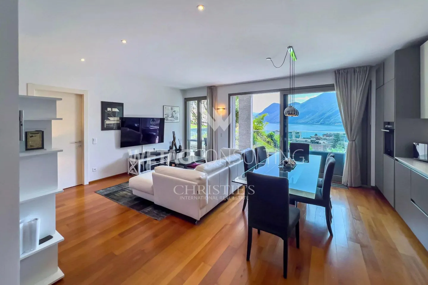 Lugano: appartamento moderno con vista lago in vendita, ideale anche come seconda casa - Foto 3 di 12
