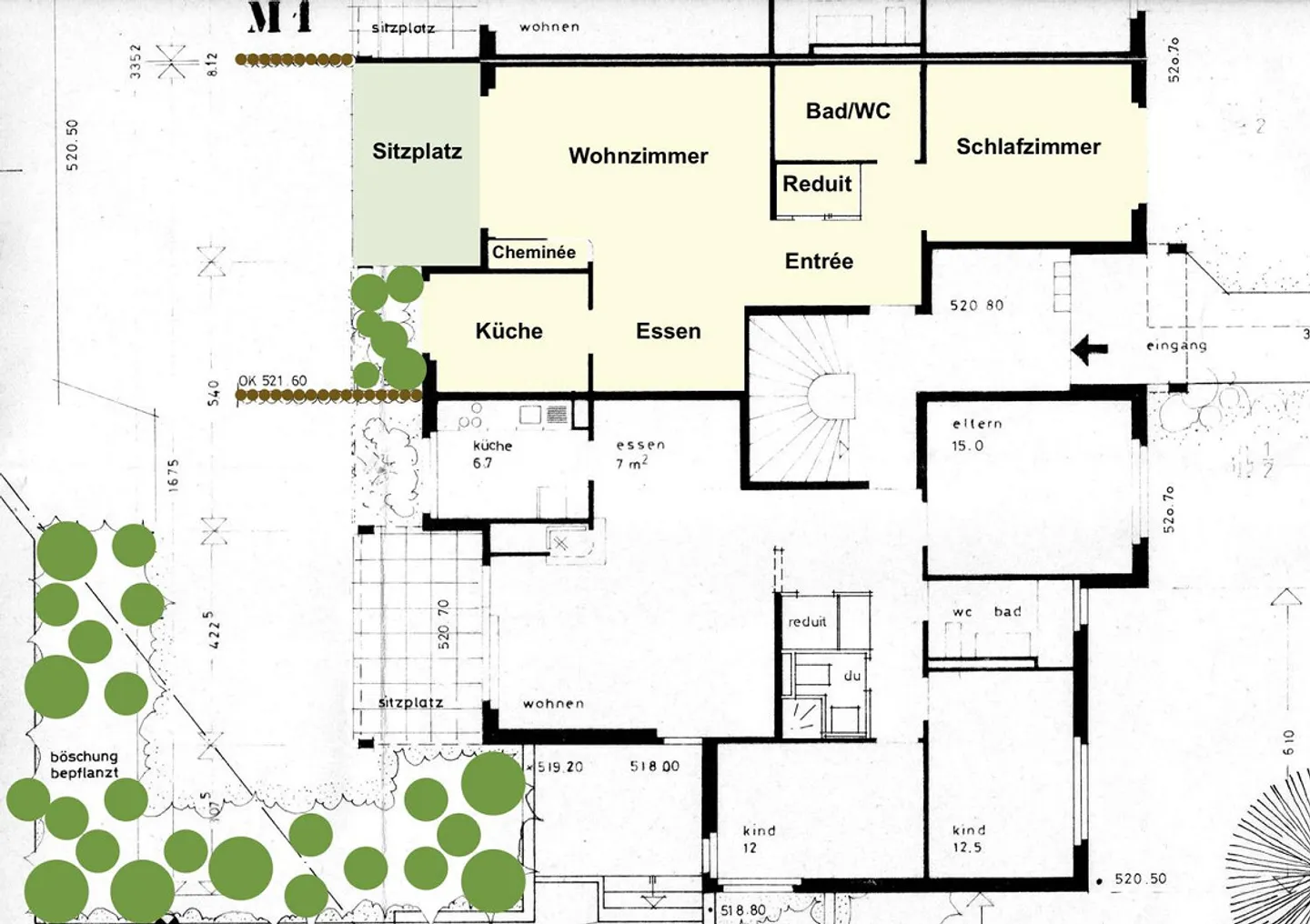 Gemütliche 2.5 Zimmerwohnung mit Cheminée und Sitzplatz im Grünen - Foto 8 di 8