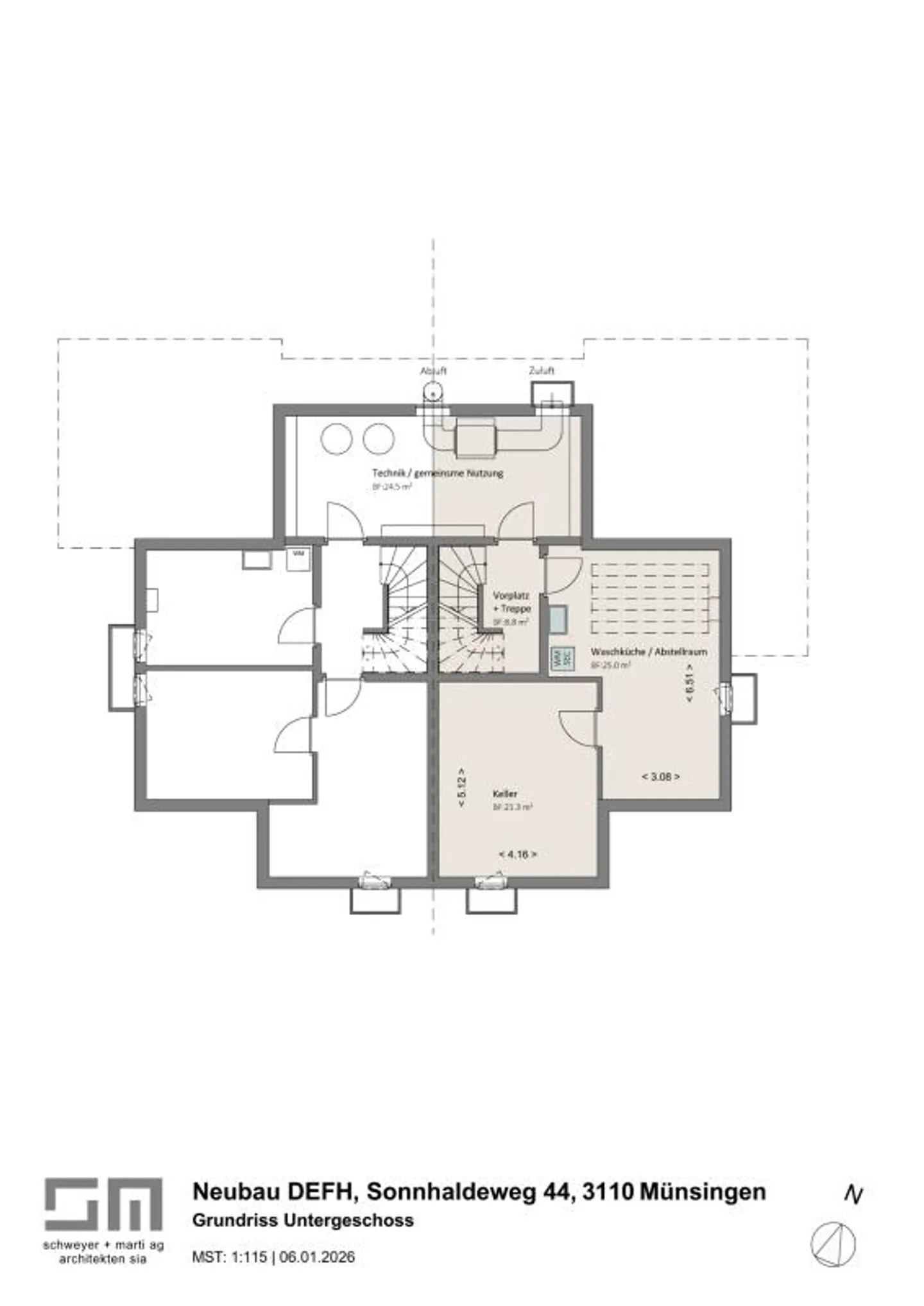 Grosszügie Haushälfte (Neubau) mit Blick ins Grüne zu verkaufen - Foto 12 von 13