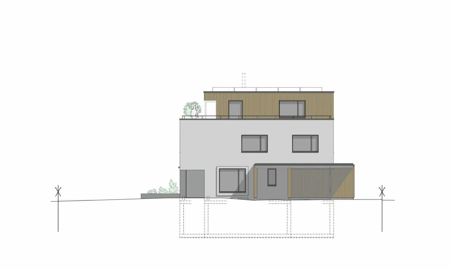 Grosszügie Haushälfte (Neubau) mit Blick ins Grüne zu verkaufen - Foto 5 von 13