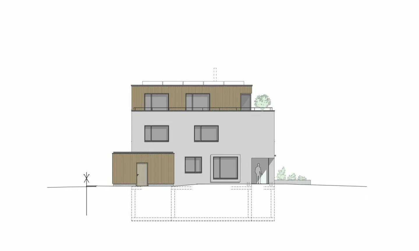 Grosszügie Haushälfte (Neubau) mit Blick ins Grüne zu verkaufen - Foto 7 von 13