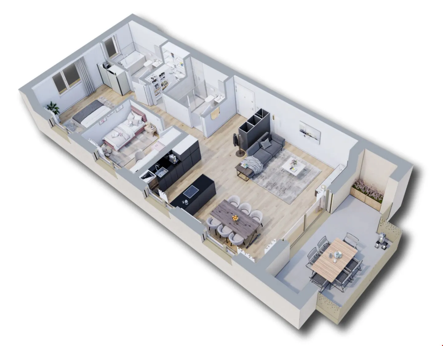 Le dernier appartement en attique de 3,5 pièces dans la formule location/achat - Photo 11 sur 13