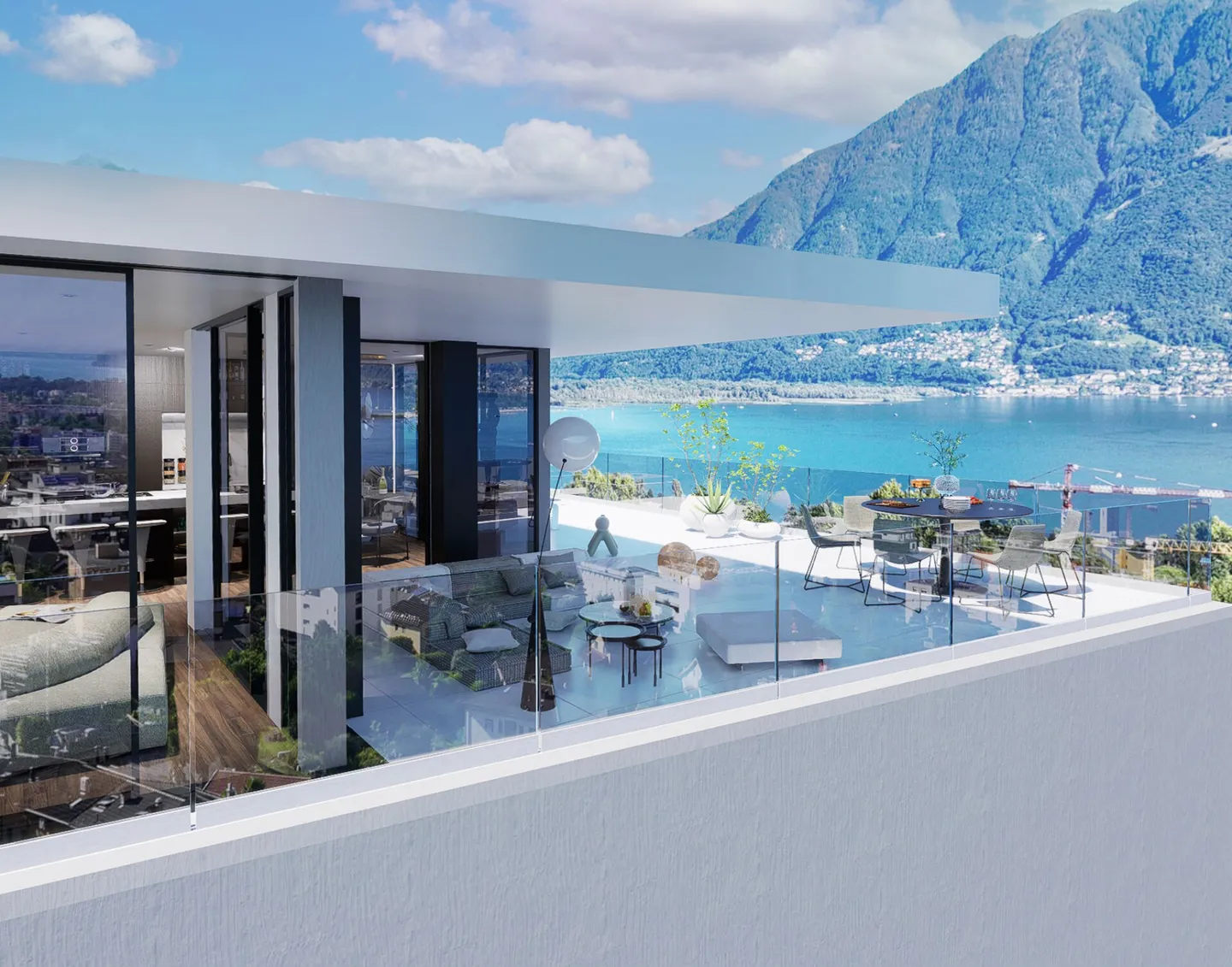 Penthouse de rêve avec vue sur le lac, bien-être et piscine - Photo 6 sur 11