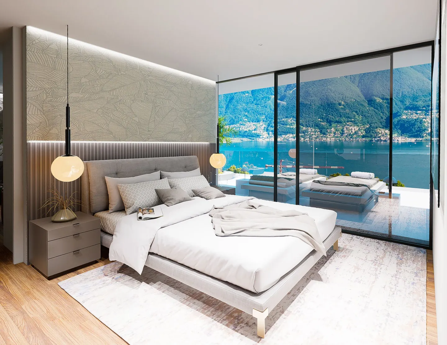 Penthouse de rêve avec vue sur le lac, bien-être et piscine - Photo 2 sur 11