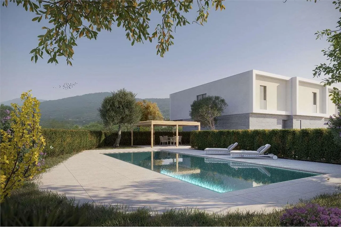 Moderne Reihenhaus-Villa mit Garten - Foto 1 von 12