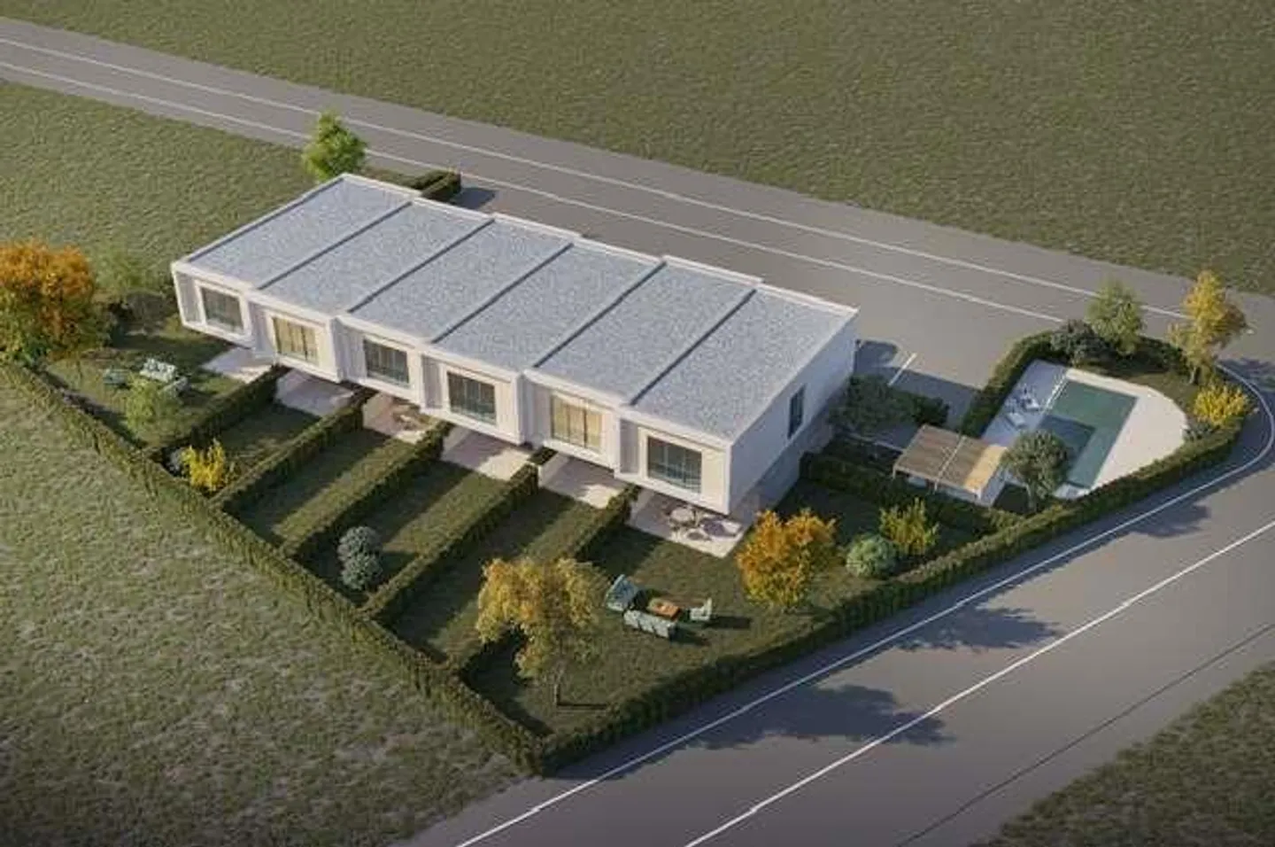 Moderne Reihenhaus-Villa mit Garten - Foto 9 von 12