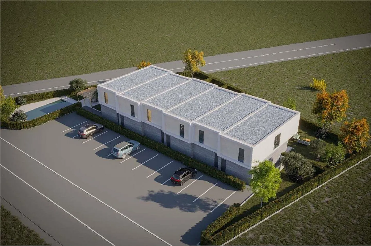 Moderne Reihenhaus-Villa mit Garten - Foto 11 von 12