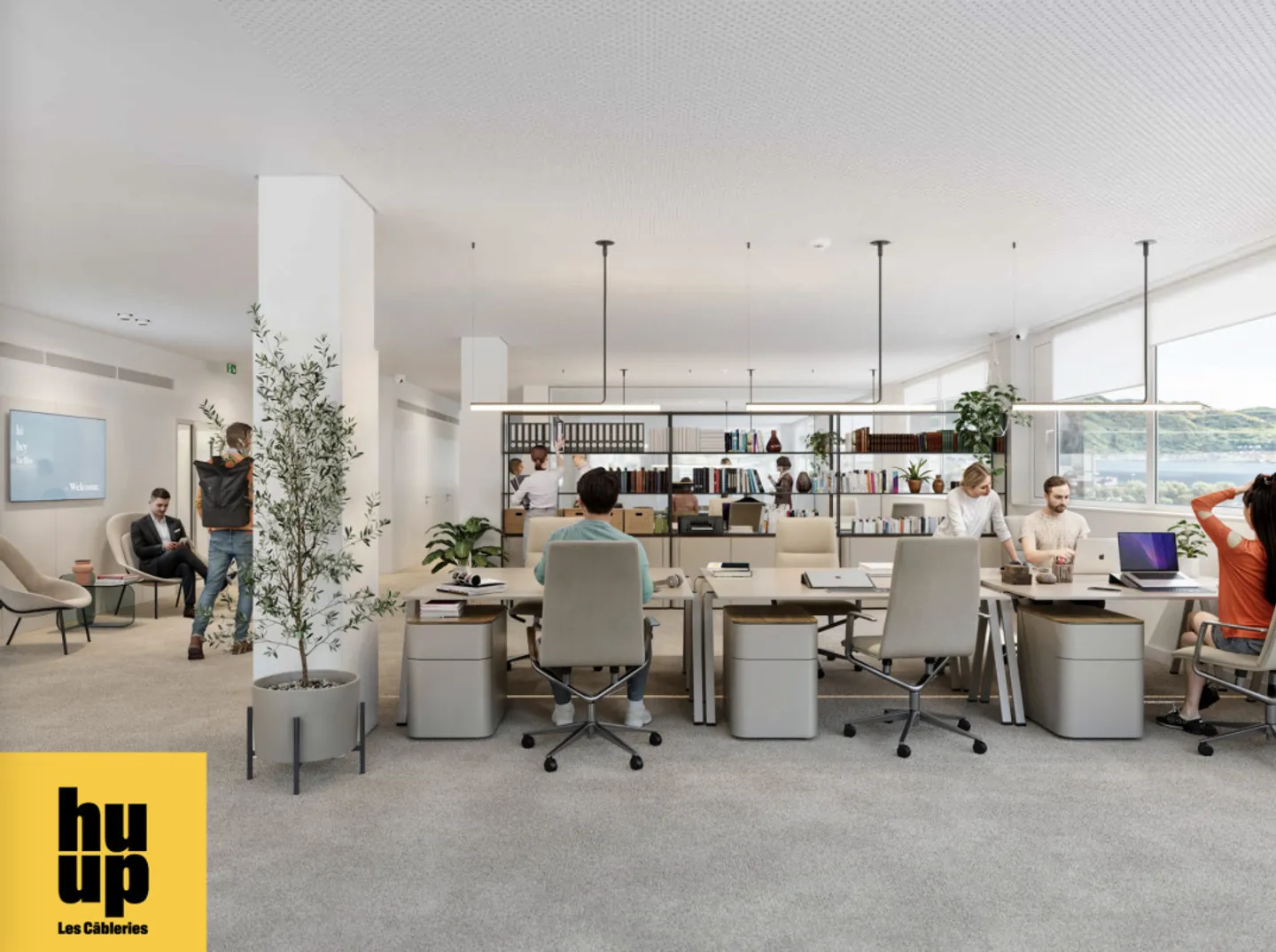 Vaudbureaux Minergie spazi uffici di 700 m2 divisibili da 350 m2 ai piedi della metro M1 e della stazione CFF - Foto 3 di 10