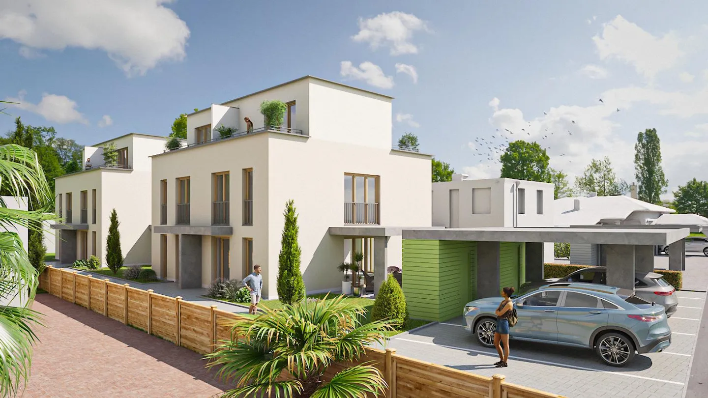 Eck-Einfamilienhaus mit Carport - Foto 2 von 2