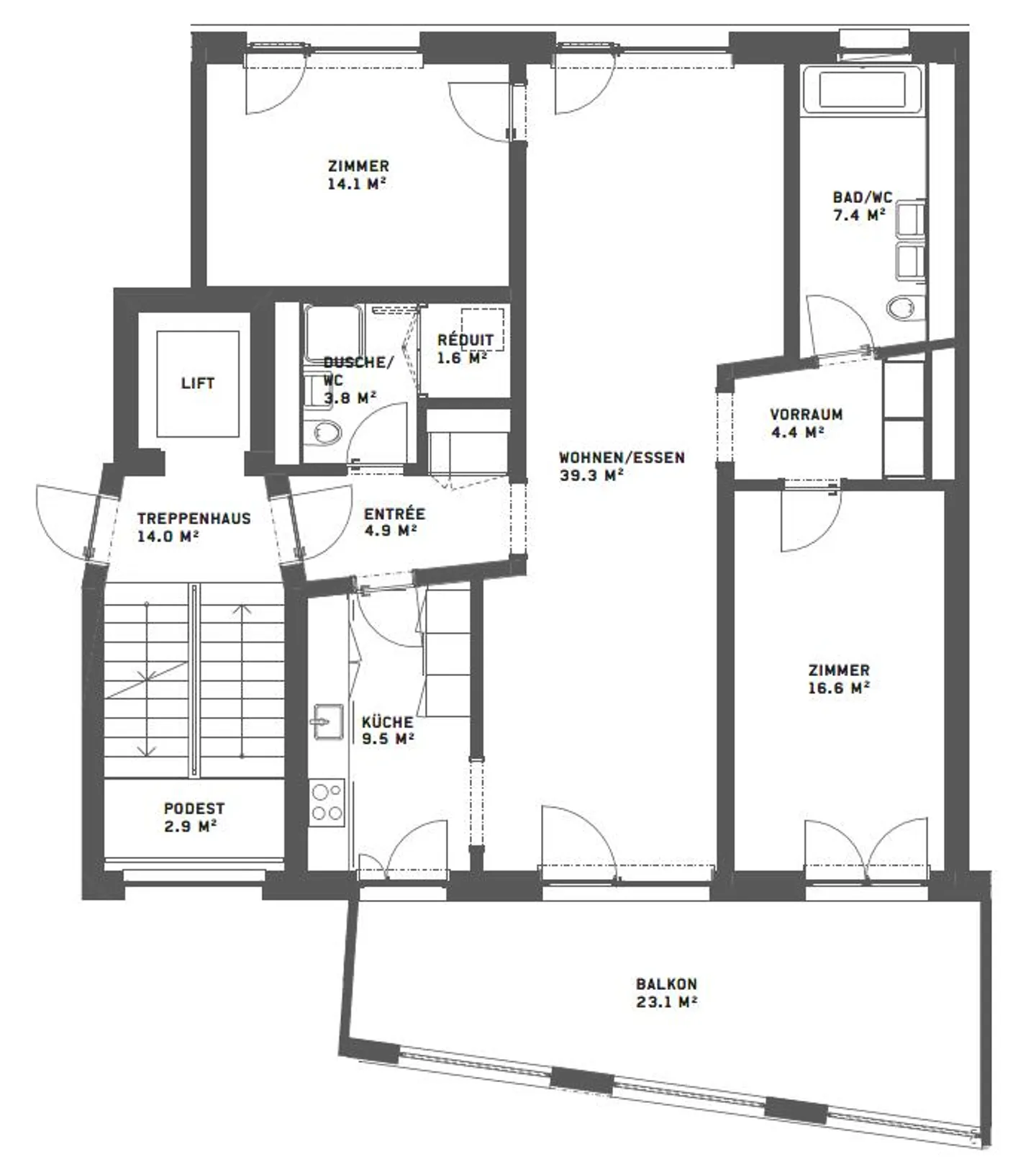 Moderne Wohnung im Richti Areal - Foto 10 von 11