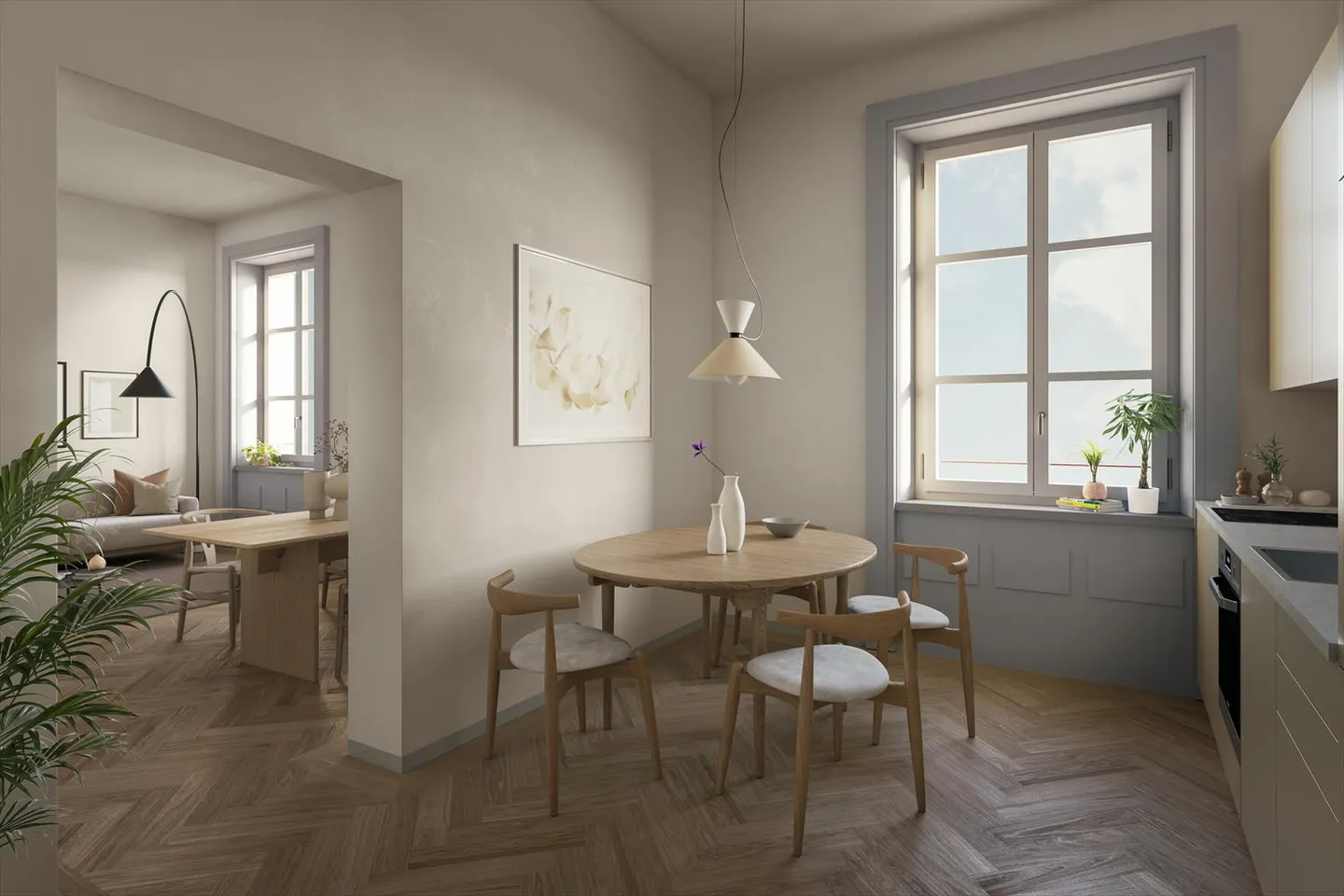 Appartamento 3,5 locali di 95,00 m2 al 2° piano in posizione centrale e soleggiata (App. 6) - Foto 2 di 2