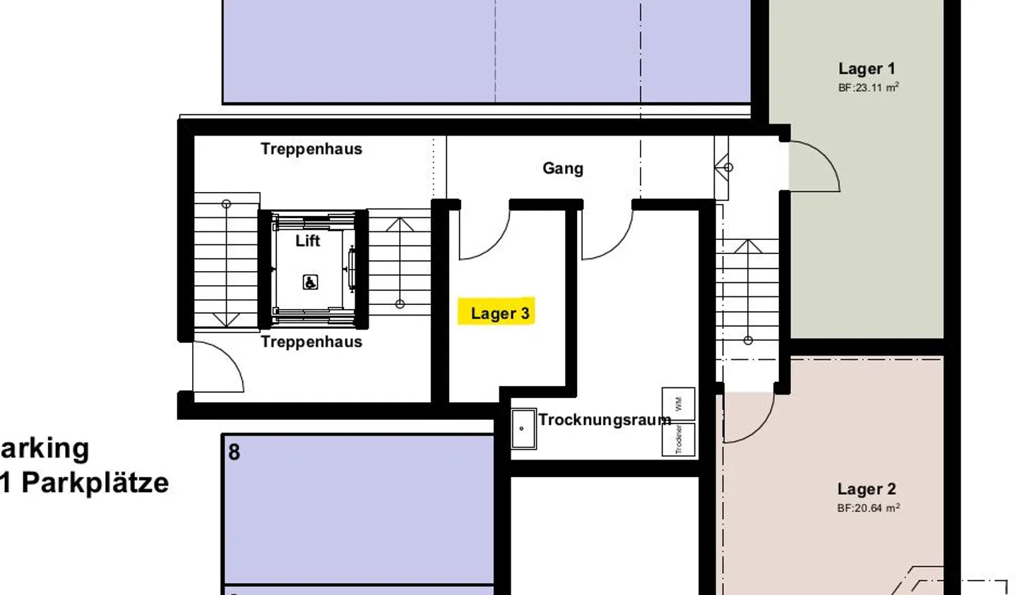 Espace de stockage ou compartiment de cave à partir de 7 m² - Photo 1 sur 1