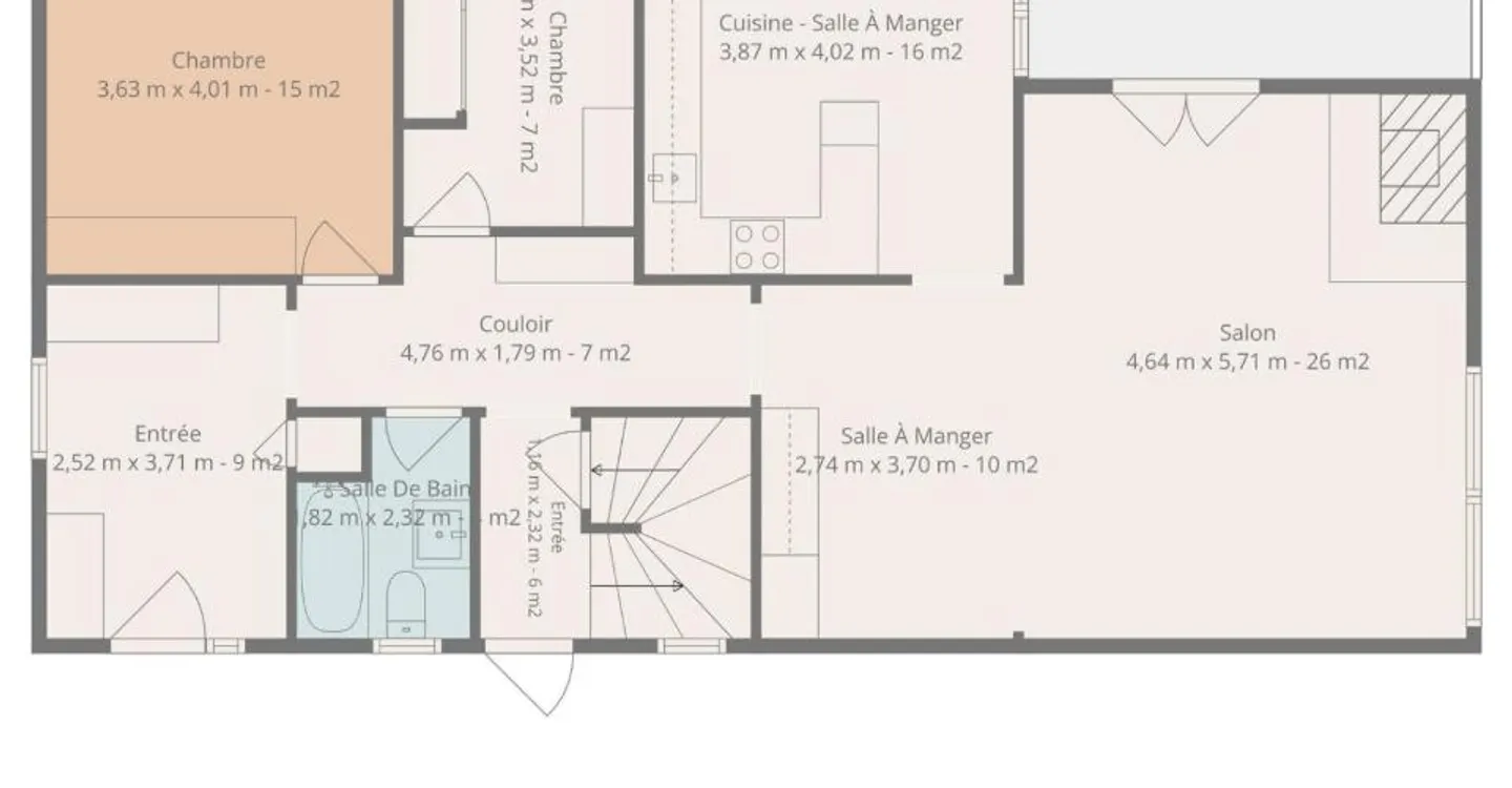 Superb opportunity: Spacious duplex apartment renovated in 2026 - Photo 13 of 13