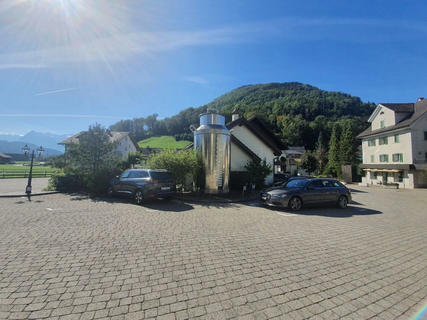 Parking spaces directly behind Seewen train station - Photo 1 of 3