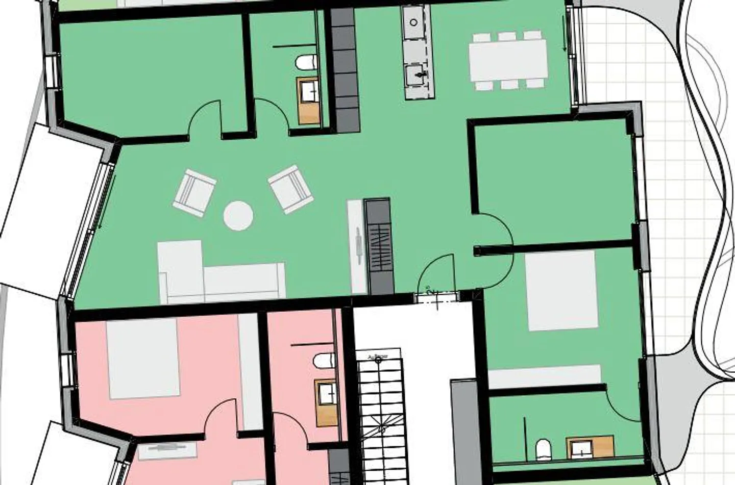 Moderno appartamento nuovo di 4,5 stanze in posizione centrale - Foto 9 di 9