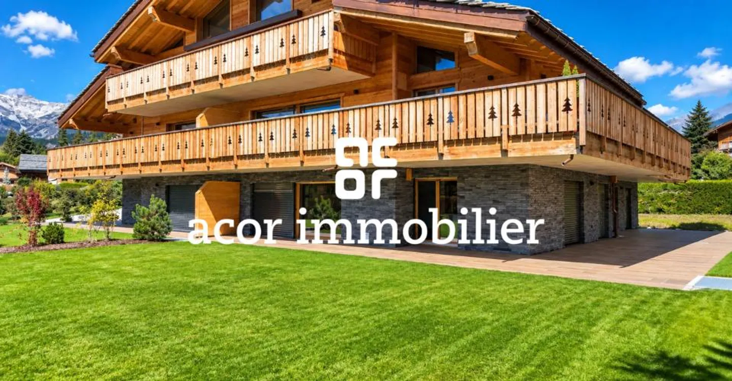 CRANS-MONTANA – 4.5 ROOM NEW APARTMENT OF 223 M² – HUGE TERRACE & GARDEN - Photo 1 of 12
