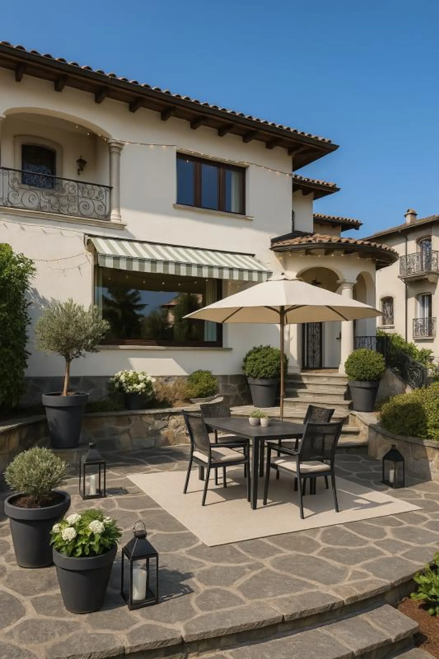 Elegantes Mittelmeervilla mit atemberaubendem Blick auf den Luganer Golf - Foto 19 von 23