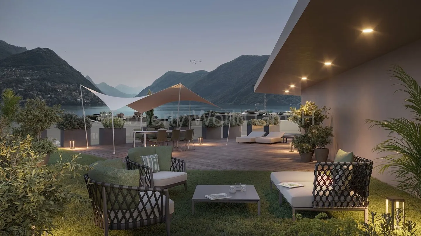 Penthouse exclusif à Paradiso (TI) 796 m2 avec vue sur le lac - Photo 1 sur 7