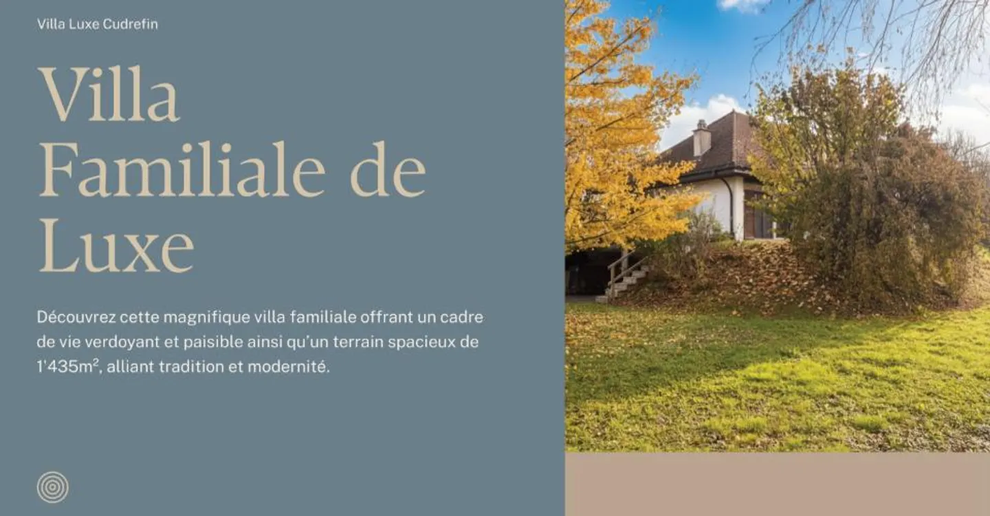 Magnificent family villa with panoramic view in Cudrefin - Photo 1 of 11