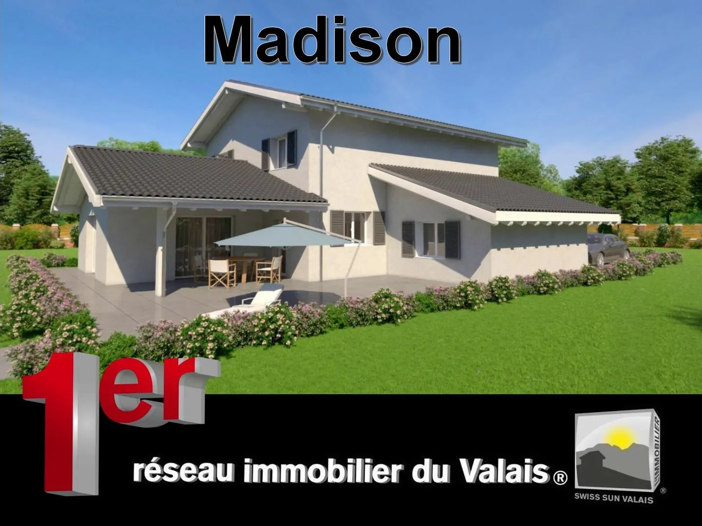 VALAIS/ Ich bin "MADISON" Magnifique Villa ind. zu bauen 6.5 Zimmer 240 m - Foto 1 von 18