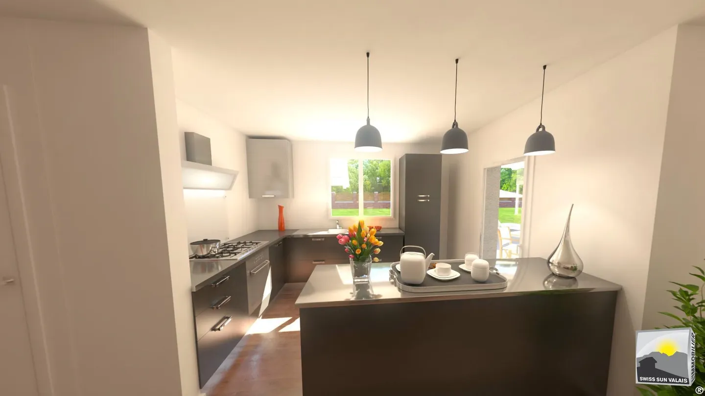VALAIS/ Ich bin "MADISON" Magnifique Villa ind. zu bauen 6.5 Zimmer 240 m - Foto 4 von 18