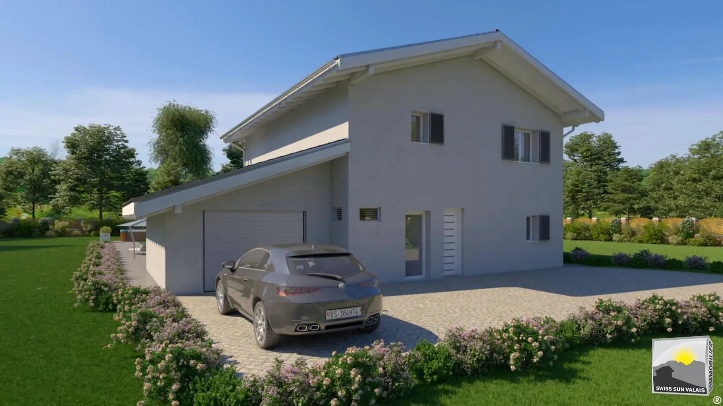VALAIS/ Ich bin "MADISON" Magnifique Villa ind. zu bauen 6.5 Zimmer 240 m - Foto 16 von 18